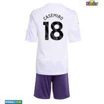 Manchester United Casemiro #18 Auswärts Trikotsatz Kinder 2025-26 Kurzarm (+ Kurze Hosen)